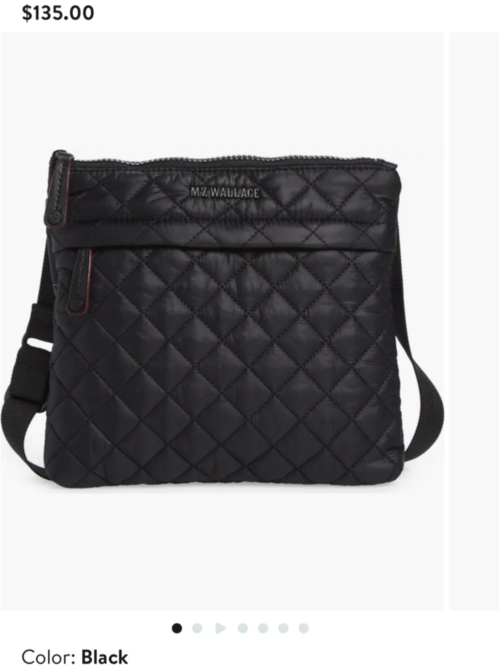 Metro Quilted Nylon Crossbody Bag